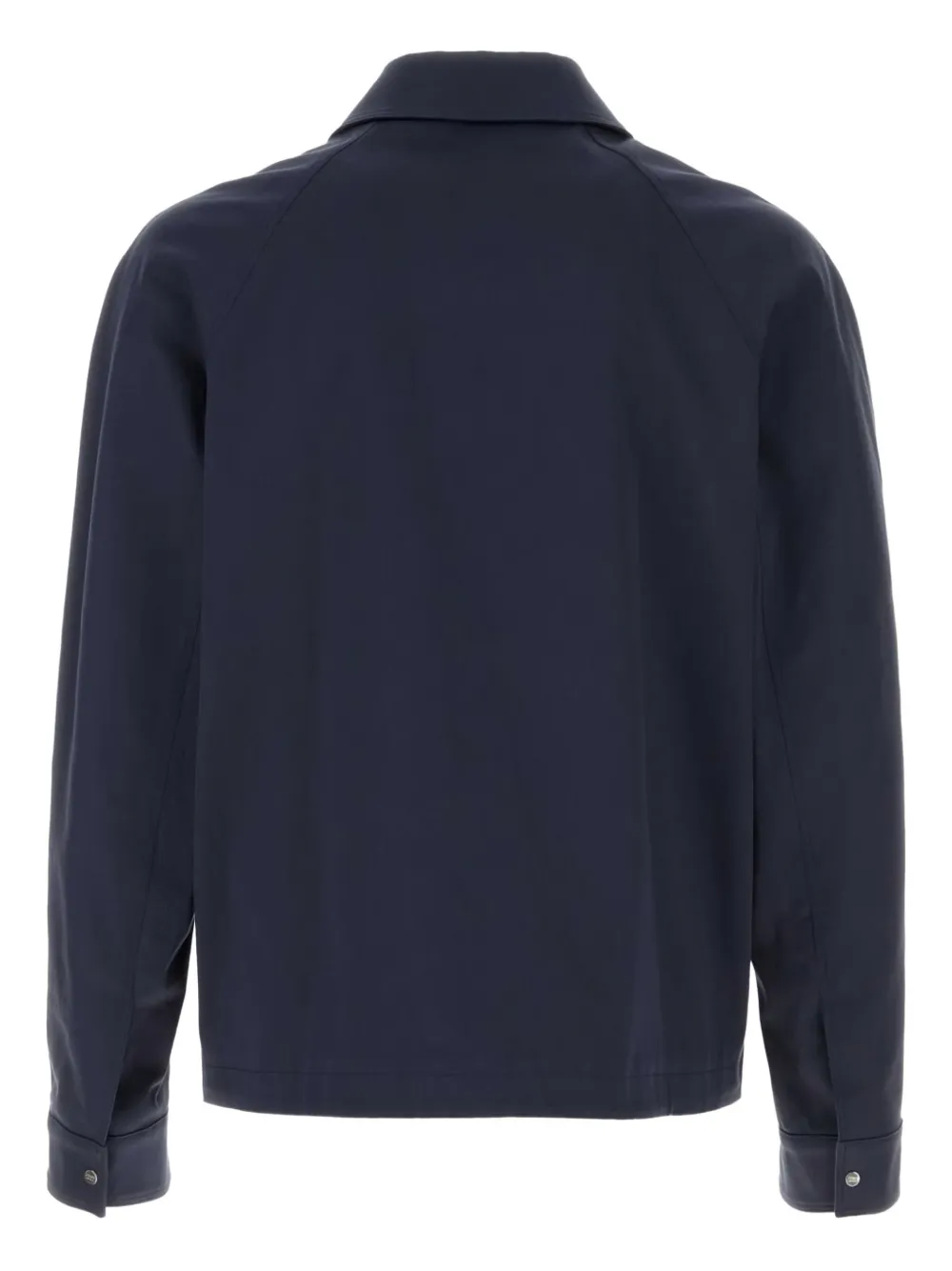 FENDI zip-up shirt jacket Blauw