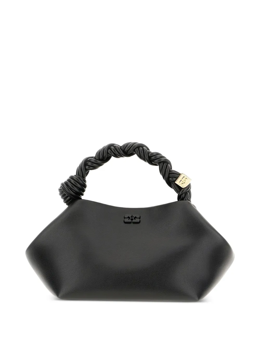 GANNI small Bou twisted-handle tote bag | Black | Image 1