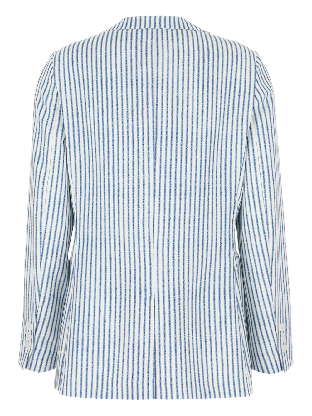 Post Scriptum Pinstripe Single-breasted Blazer In Blue