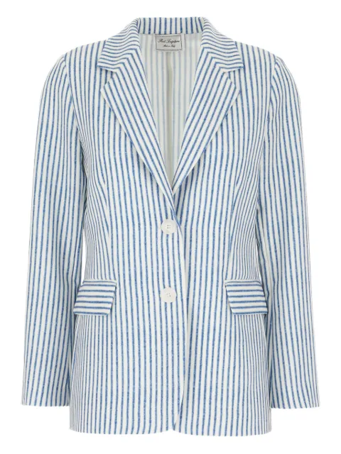 POST SCRIPTUM pinstripe single-breasted blazer