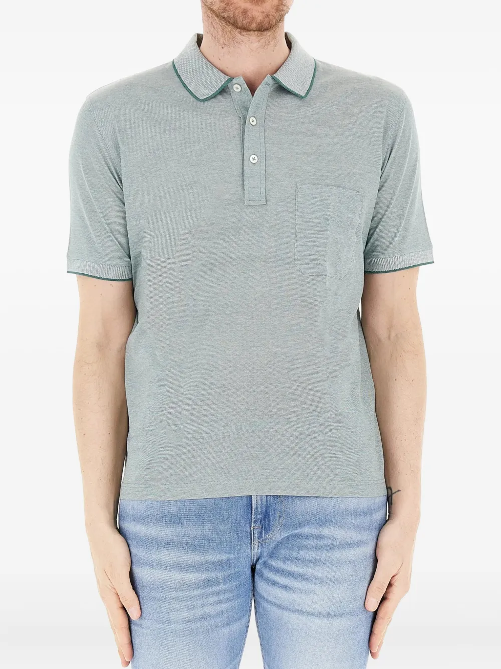 short-sleeved polo shirt