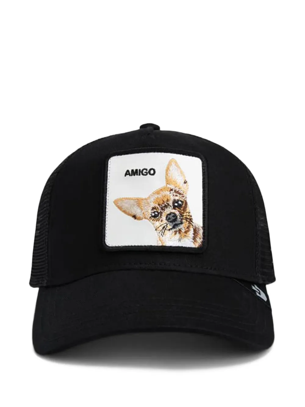GOORIN BROS The Amigo truckerpet met chihuahua-patch Zwart