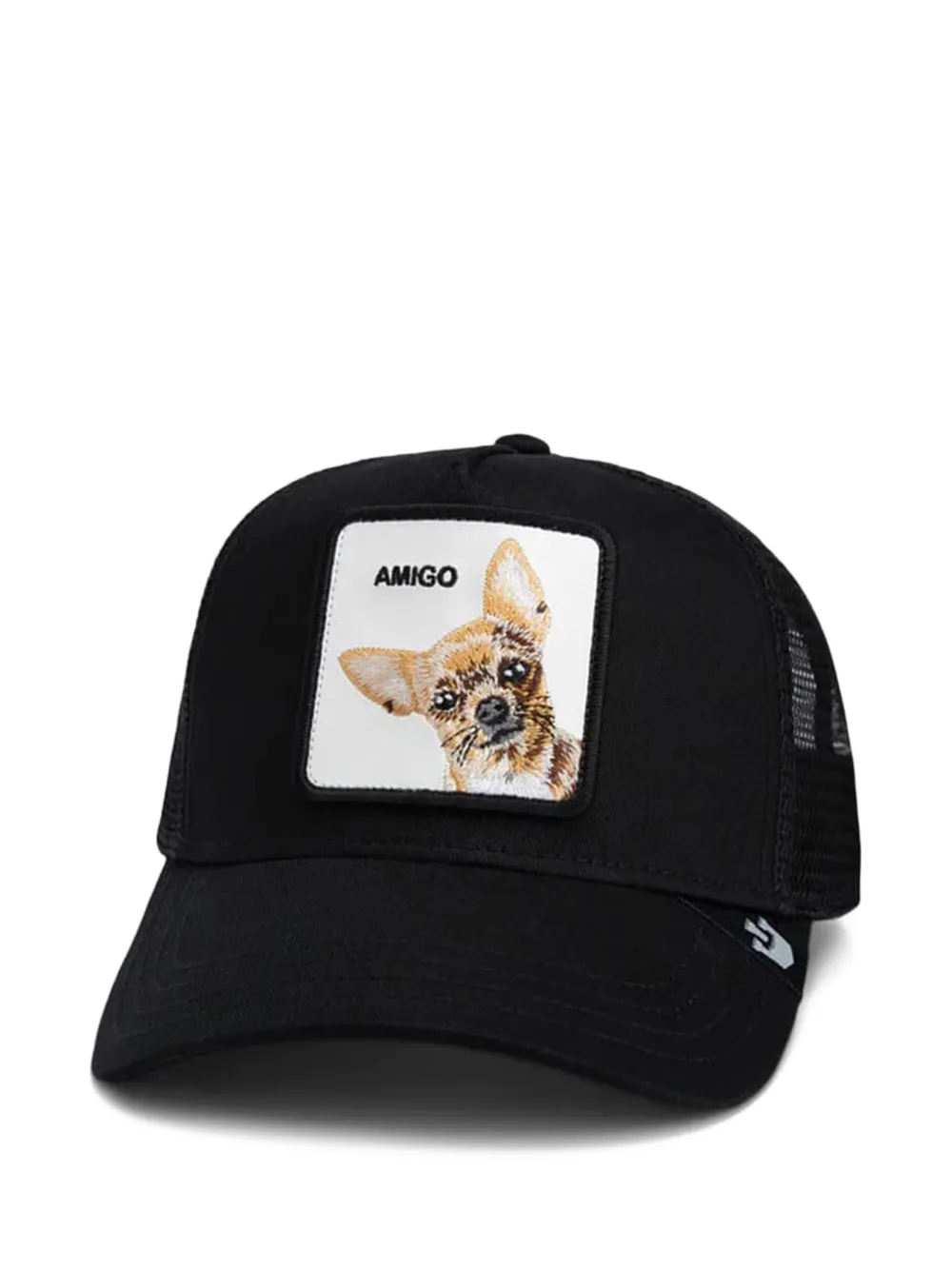 GOORIN BROS The Amigo truckerpet met chihuahua-patch Zwart