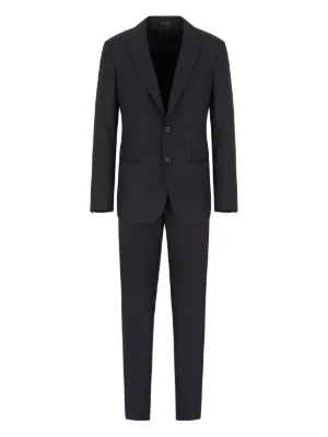 【美品】GIORGIO ARMANI⭐︎スーツ⭐︎シルク混⭐︎黒タグ⭐︎ブラック⭐︎3B⭐︎ Giorgio Armani シングルスーツ | ブラック | FARFETCH JP