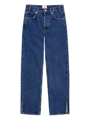 GANNI Marri crinkled-effect Jeans | Blue | FARFETCH