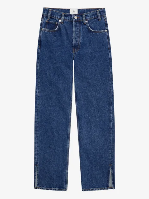 ANINE BING slit-hem jeans