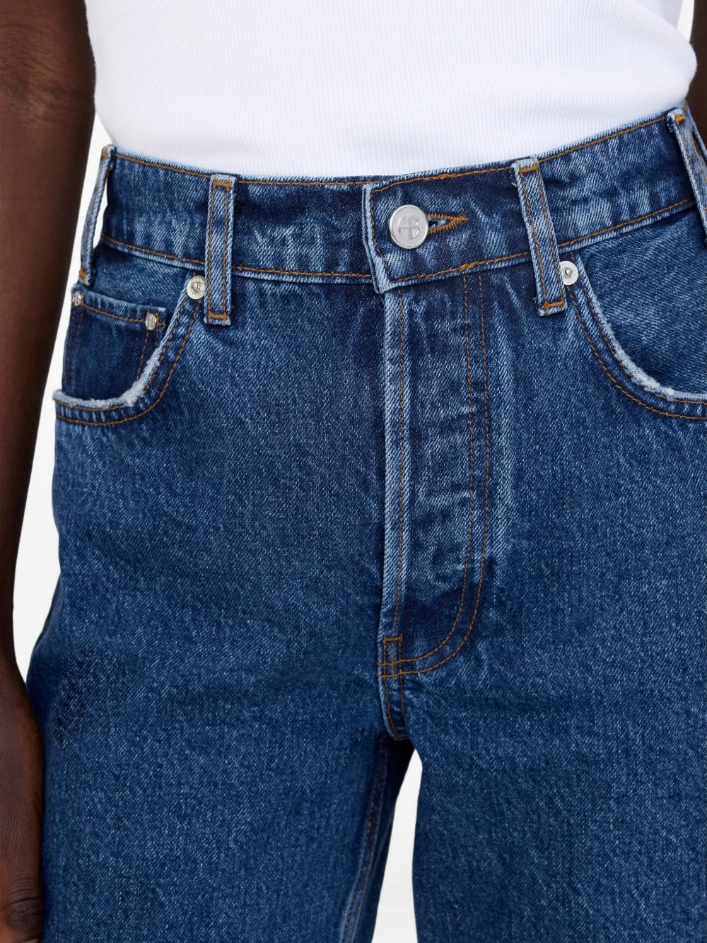 ANINE BING Roy high-waist jeans Blauw