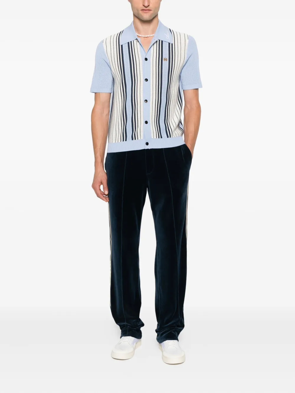 AMIRI Gestreept overhemd Blauw