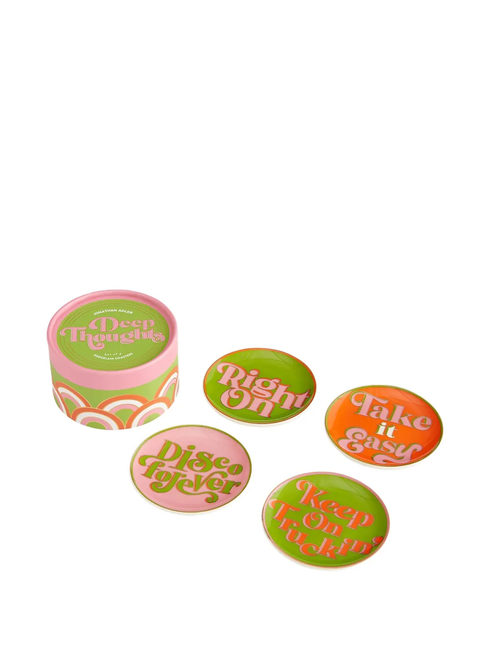 Jonathan Adler quirky text-design plate (set of four) | Decorative Trays & Plates | Image 2