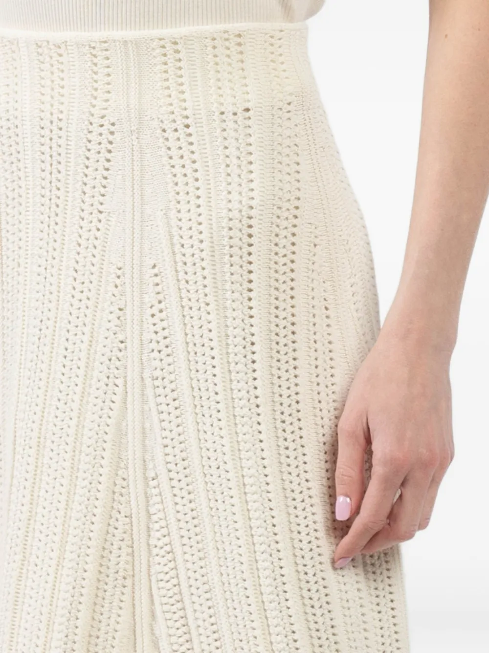 Dorothee Schumacher open-knit mini skirt Beige