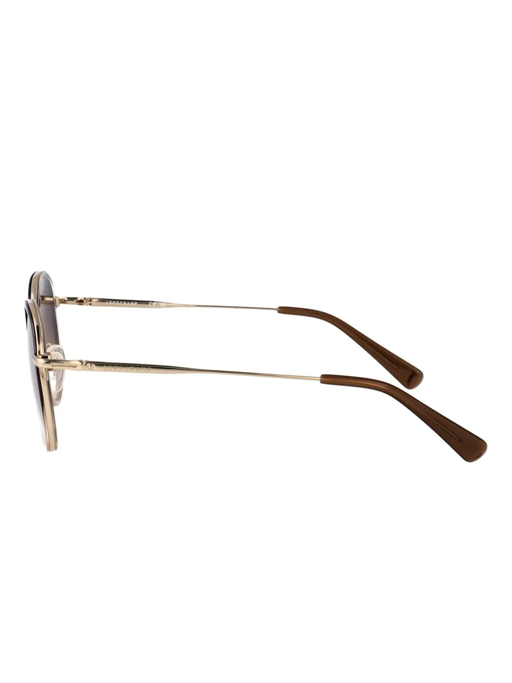 Longchamp Zonnebril met rond montuur Goud