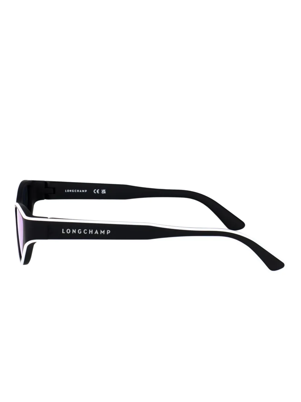 Longchamp Zonnebril met cat-eye montuur Zwart