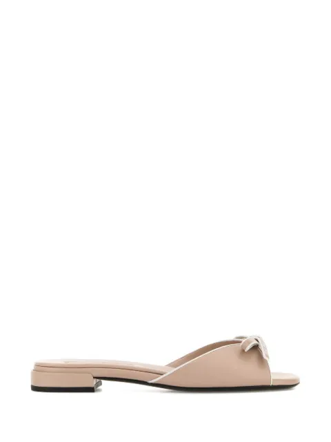 Miu Miu bow-embellished leather sandals