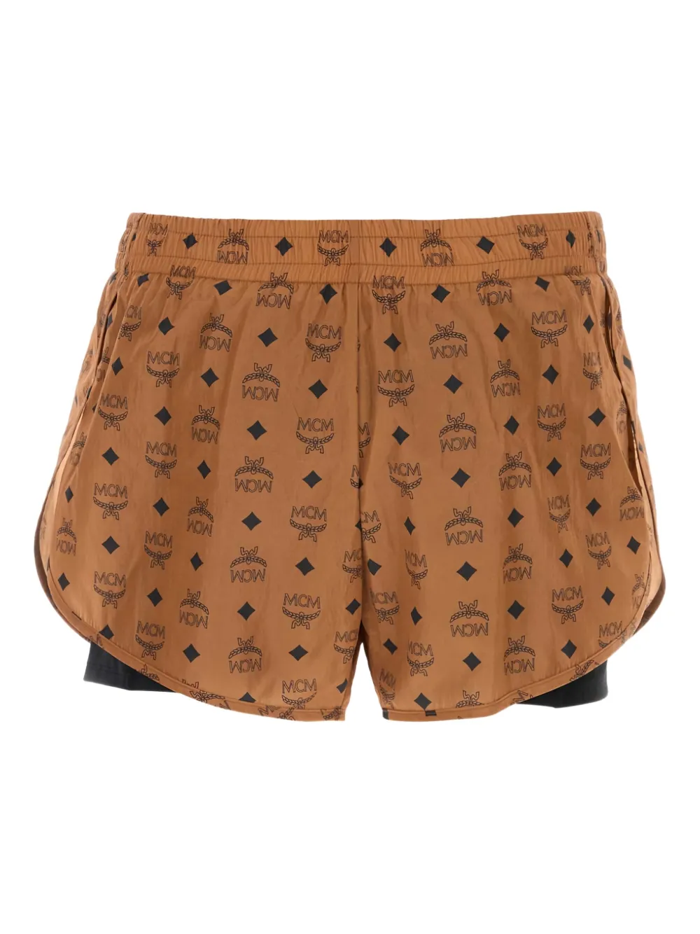 MCM logo-print shorts - ブラウン MCM logo-print shorts - ブラウン