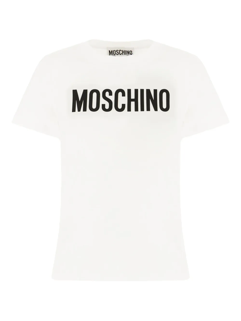 Moschino logo-print T-shirt Wit