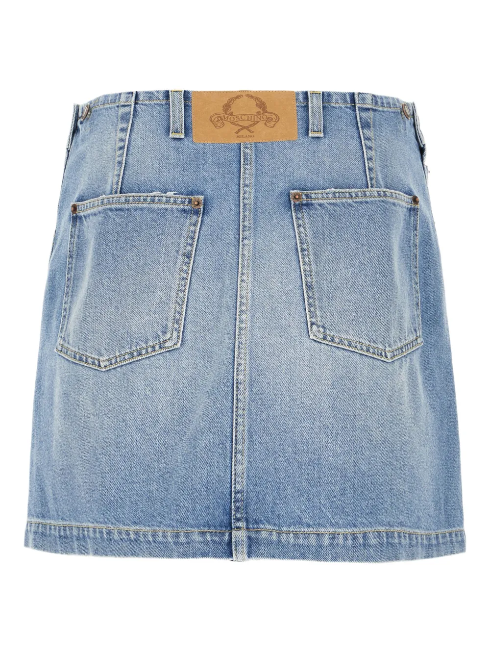 Moschino Denim rok met zak Blauw