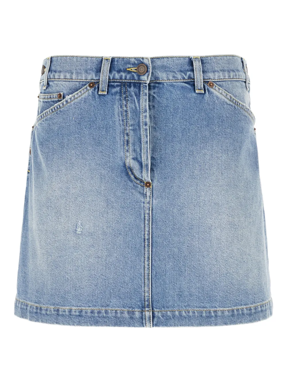 Moschino pocket denim skirt Blauw