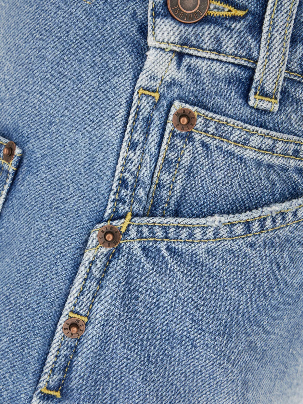 Moschino Denim rok met zak Blauw