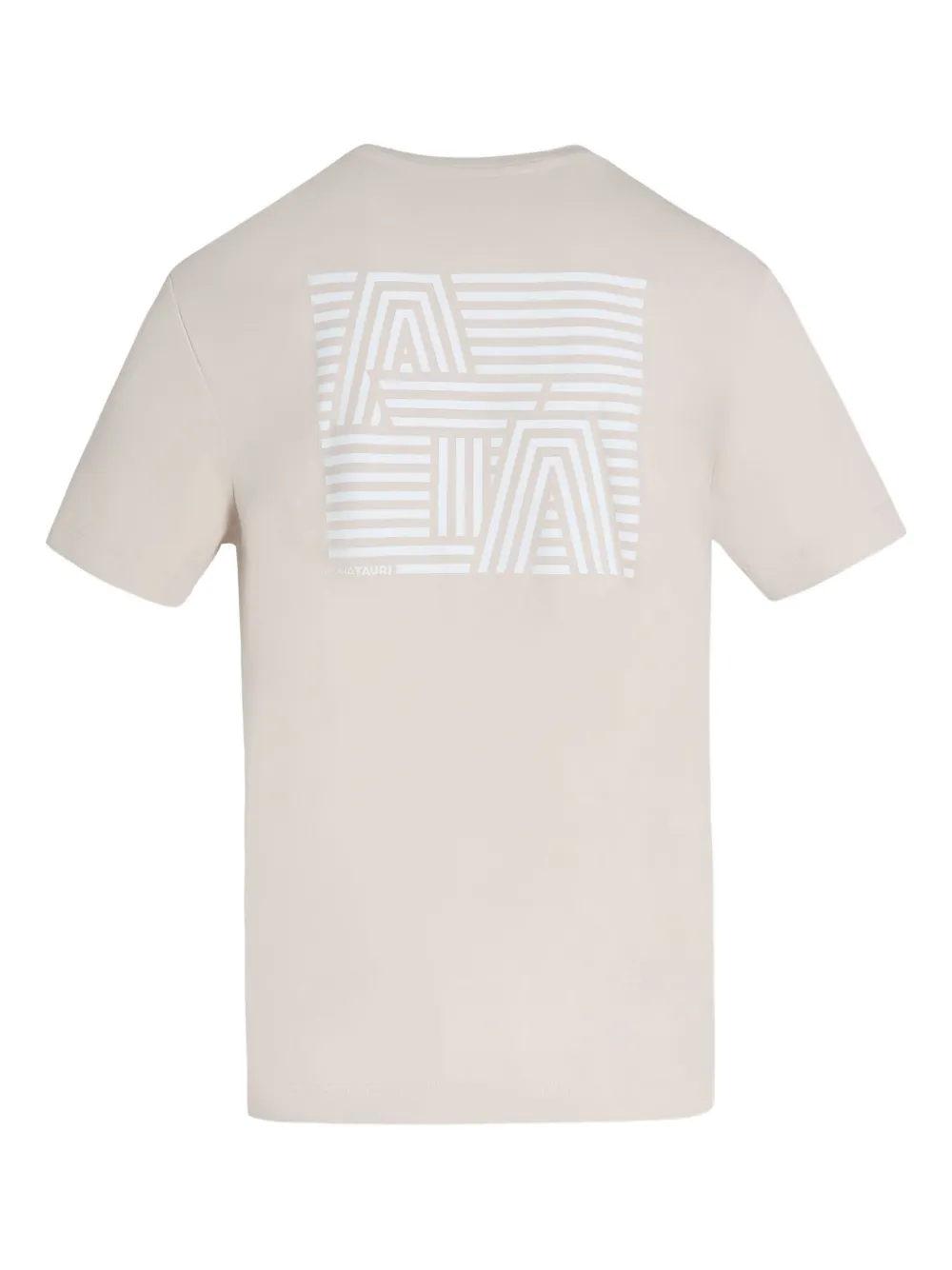 Alphatauri Jivy T-shirt met logoprint Beige