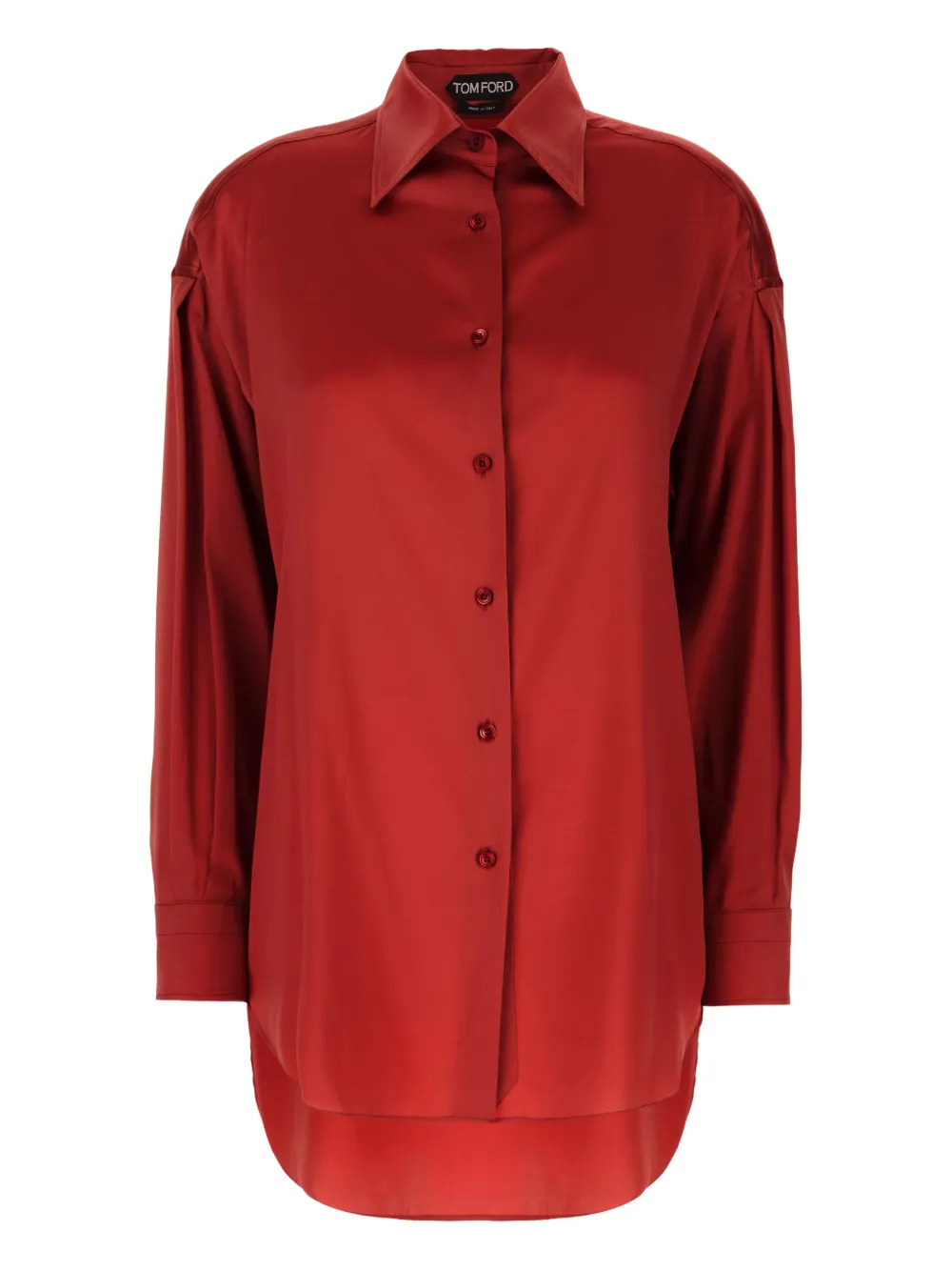 TOM FORD Zijden blouse Rood