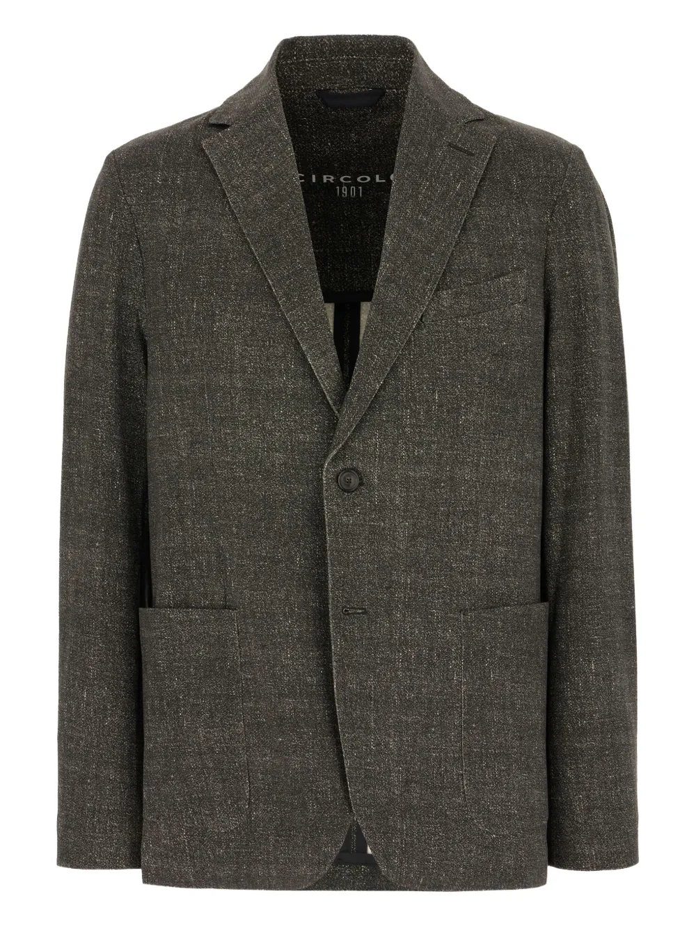 Circolo 1901 speckled two-button jacket Grijs