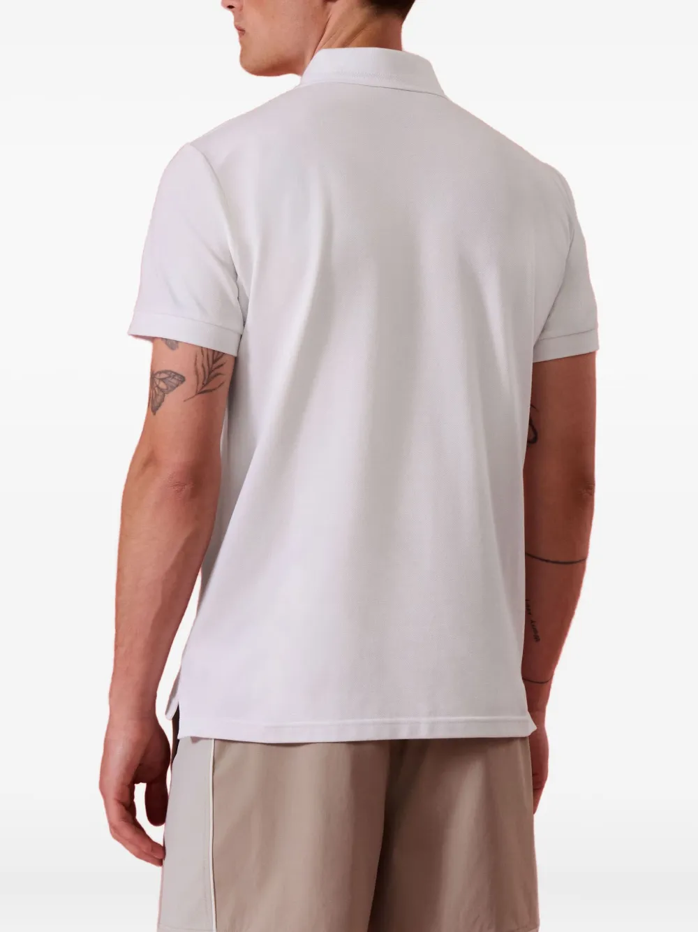 Alphatauri Jesh poloshirt met geborduurd logo Wit