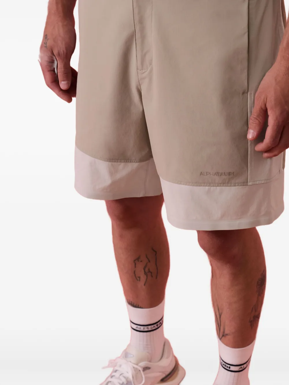Alphatauri Pin two-tone shorts | Track & Running Shorts | Image 2