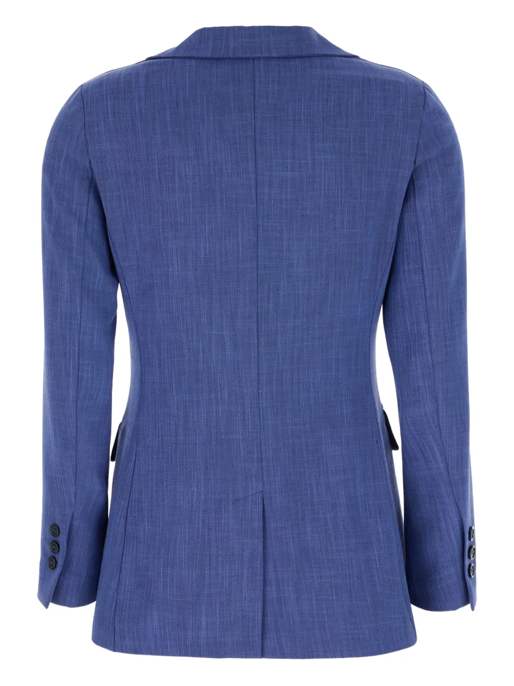 Post Scriptum Two-button Linen Blazer In Blue