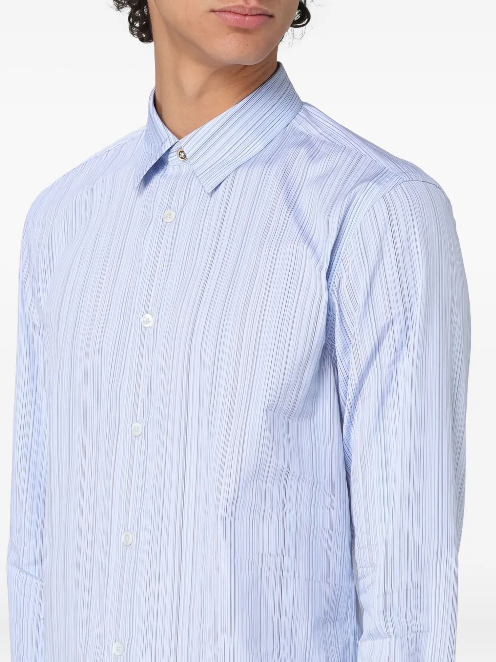 Paul Smith Gestreept overhemd met lange mouwen Blauw
