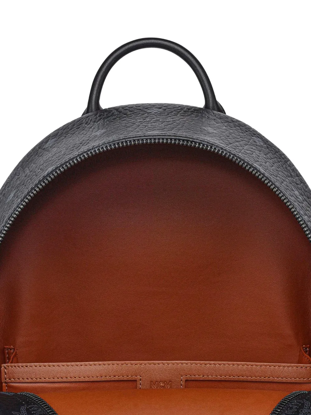 MCM Zaini rugzak met monogram en studs Zwart