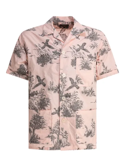 BEAMS PLUS bird-print pocket shirt