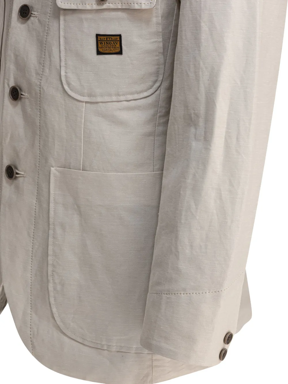 KAPITAL Jack met opgestikte zak Beige