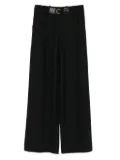 Maje belted trousers - Black