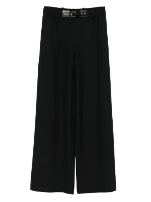 Sacai ウール ワイドパンツ | ブラック | FARFETCH JP