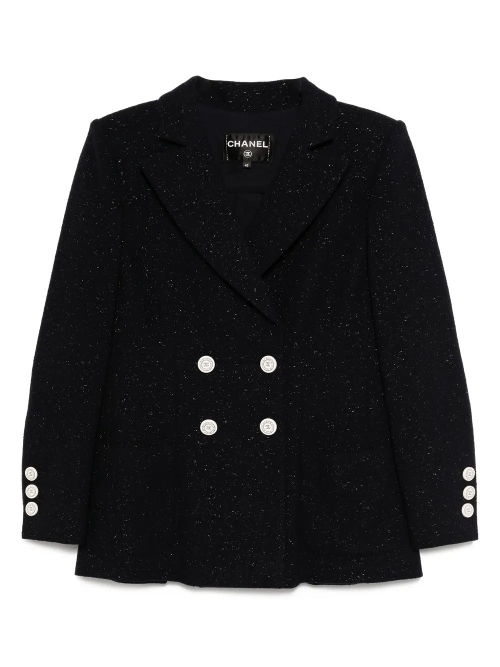 CHANEL Pre-Owned 2018 ダブルジャケット - ブルー CHANEL Pre-Owned 2018 ダブルジャケット - ブルー