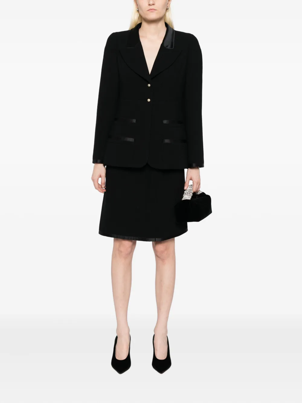 CHANEL Pre-Owned 1997 setup suit jacket skirt | Image 2