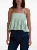 AZEEZA Rayna poplin tank top - Green