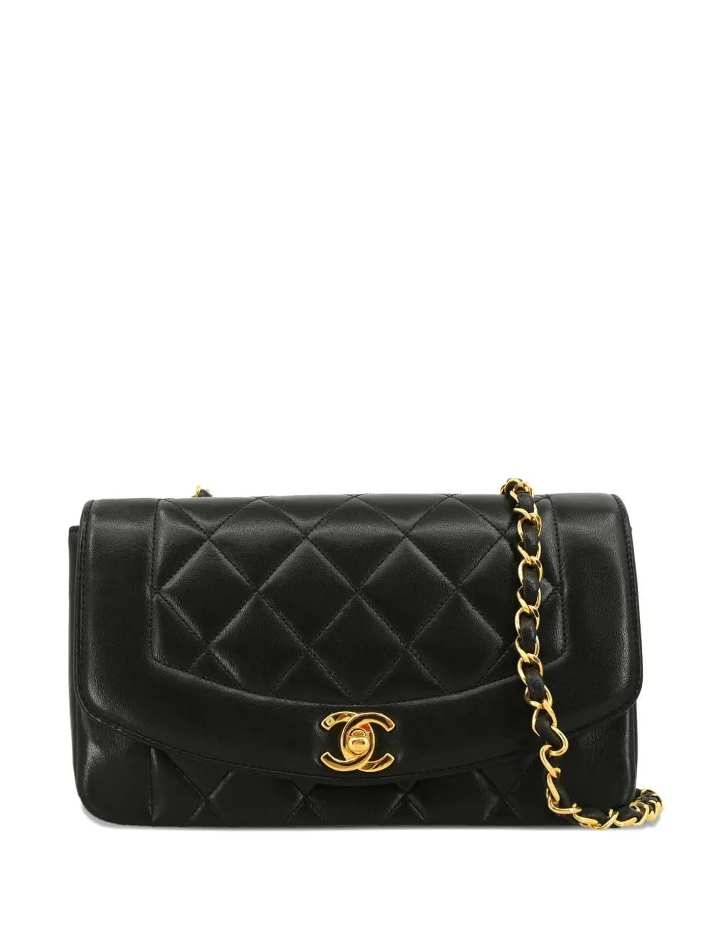 CHANEL Pre-Owned Borsa a spalla Diana piccola 1995 - Nero