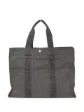 Hermès Pre-Owned 1990-2000s Herline GM striped canvas tote bag - Grey