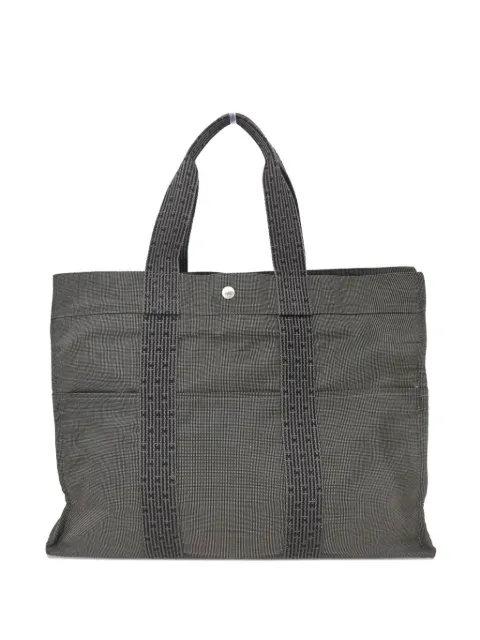 Hermès Pre-Owned 1990-2000s Herline GM striped canvas tote bag