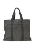 Hermès Pre-Owned 1990-2000s Herline GM striped canvas tote bag - Black