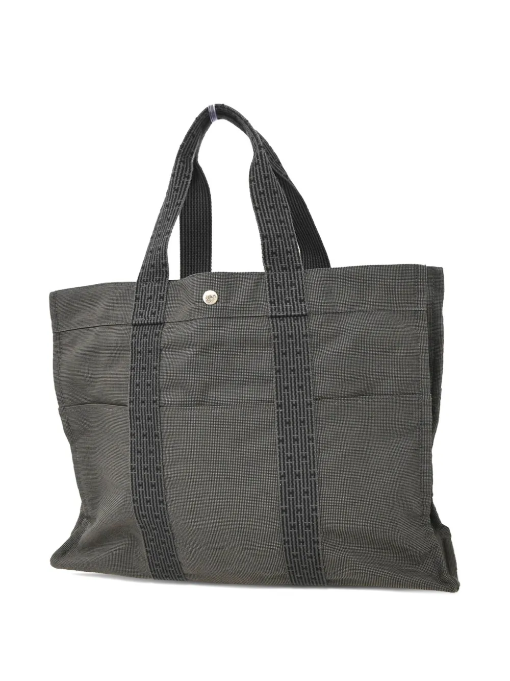 Hermès Pre-Owned 1990-2000s Herline GM striped canvas tote bag | Pre-Owned | Image 2