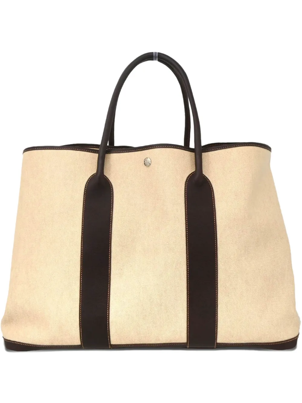 Hermès Pre-Owned 2002 Garden Party TGMcanvas tote bag | Neutrals | Image 1