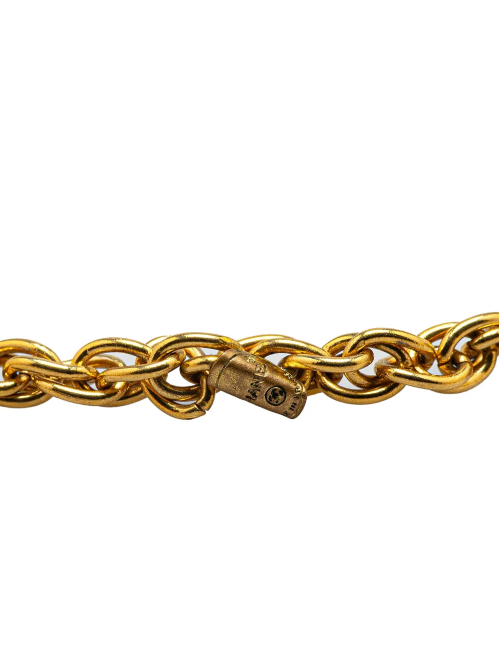 CHANEL Pre-Owned 20th Century Gold Plated CC Medallion Necklace costume necklace | Image 2