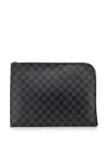 Louis Vuitton Pre-Owned 2016 Damier Graphite Pochette Jour GM clutch bag - Black