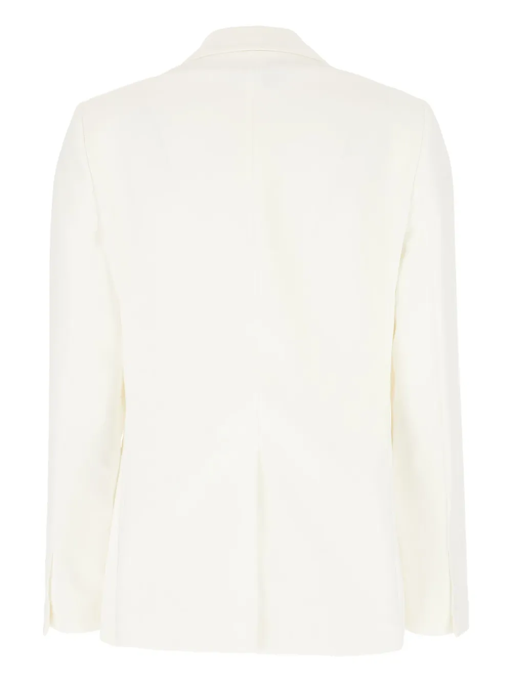 Post Scriptum Double-breasted Button Blazer In White