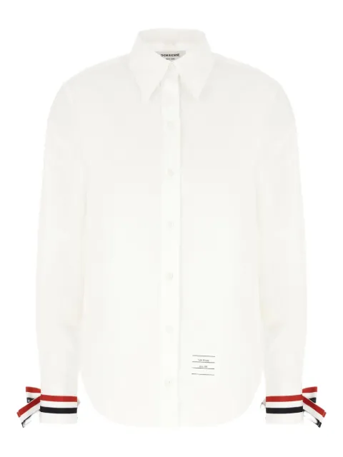 Thom Browne ribbon-cuff cotton shirt