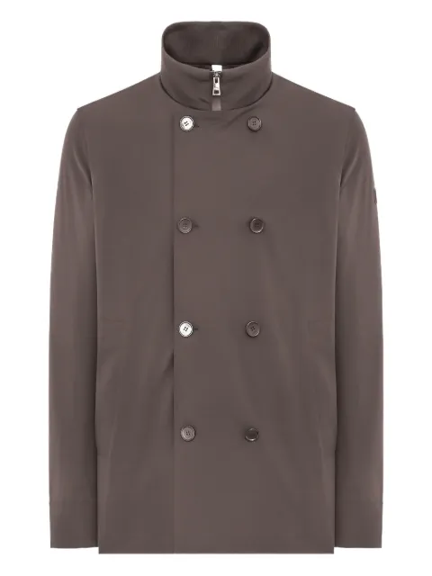 Duno zip-fastening double-breasted coat