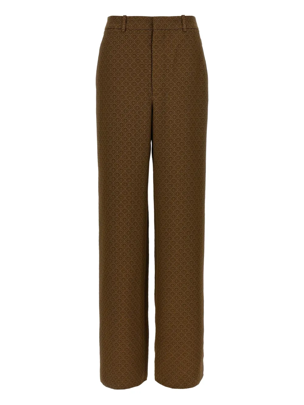 Saint Laurent Medaglioni broek met jacquard Bruin
