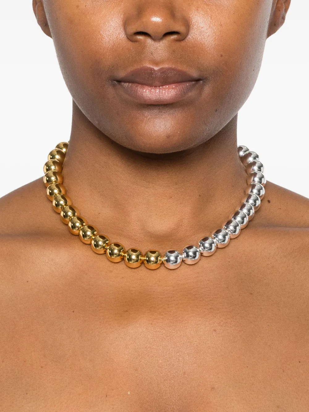 Maje brass necklace - Goud